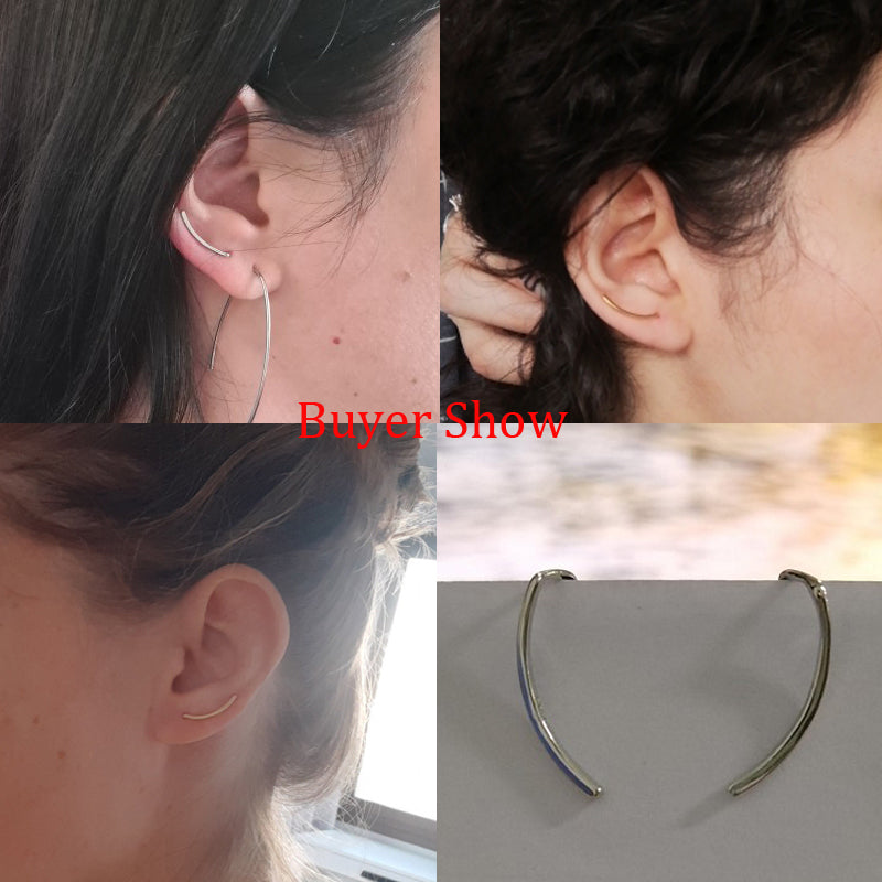 Boucles d'oreilles pendantes élégantes en argent