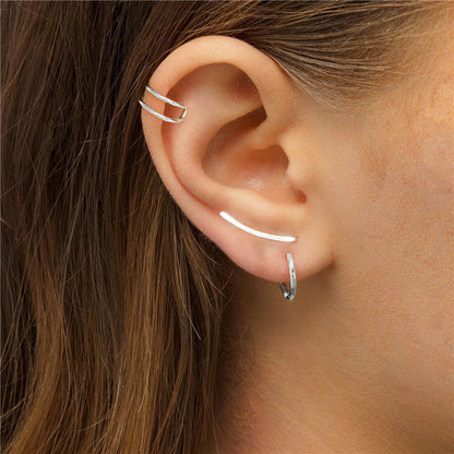 Boucles d'oreilles pendantes élégantes en argent