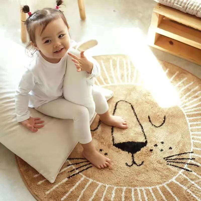 Fun Lion Children's Area Rug Plush Soft Carpet - Halri