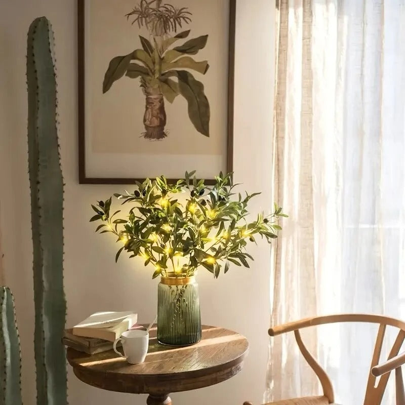 Realistic Greenery LED Table Lamp Fake Plant