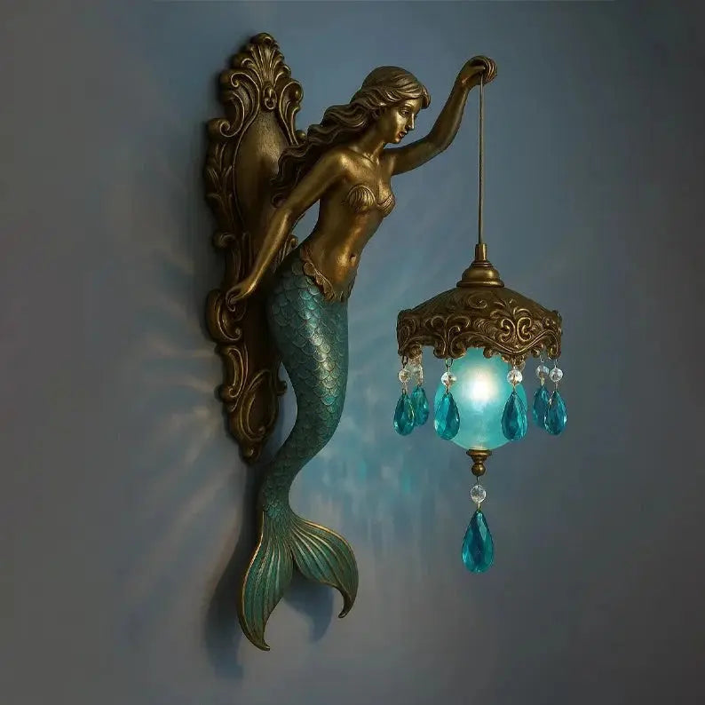 Beautiful Coastal Mermaid Wall Lamp - Halri