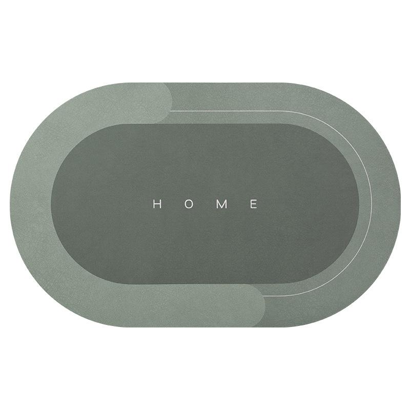 Soft Non Slip Oval Bathroom Mat