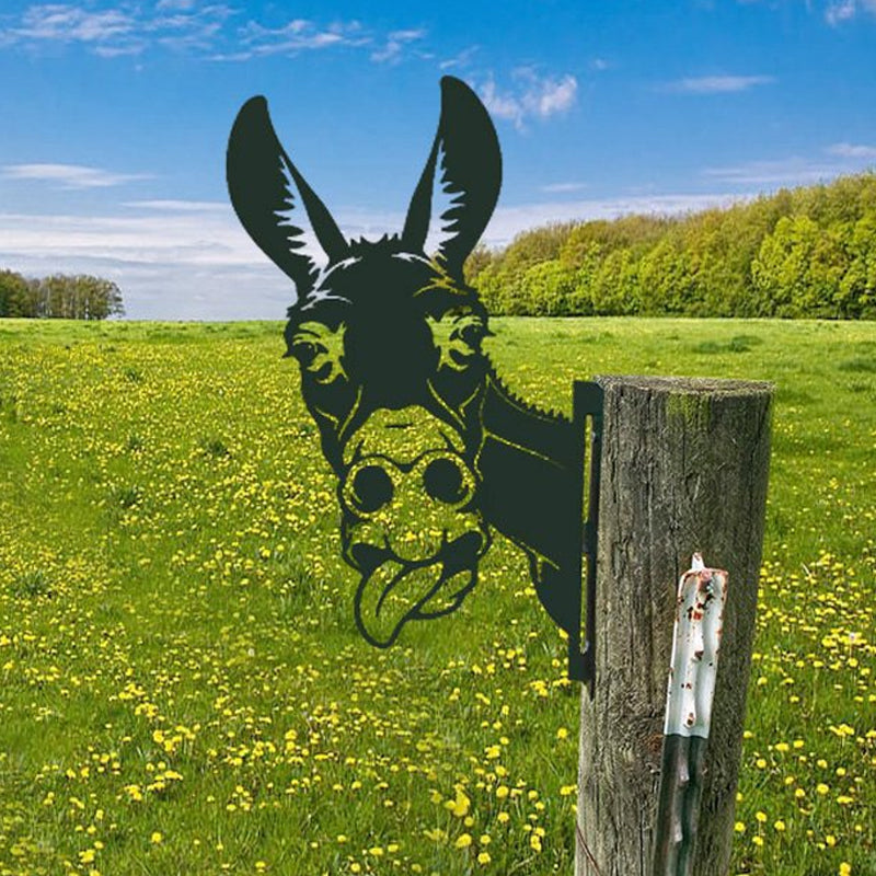 Décoration de jardin rustique en métal