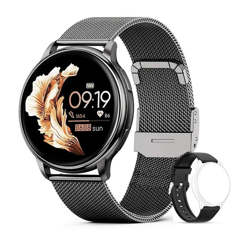 Waterproof Smartwatch with Bluetooth and Fitness Tracking