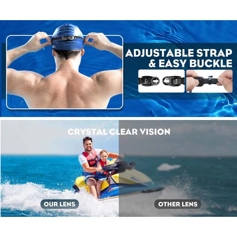 Clear Vision Anti-Fog Swim Goggles