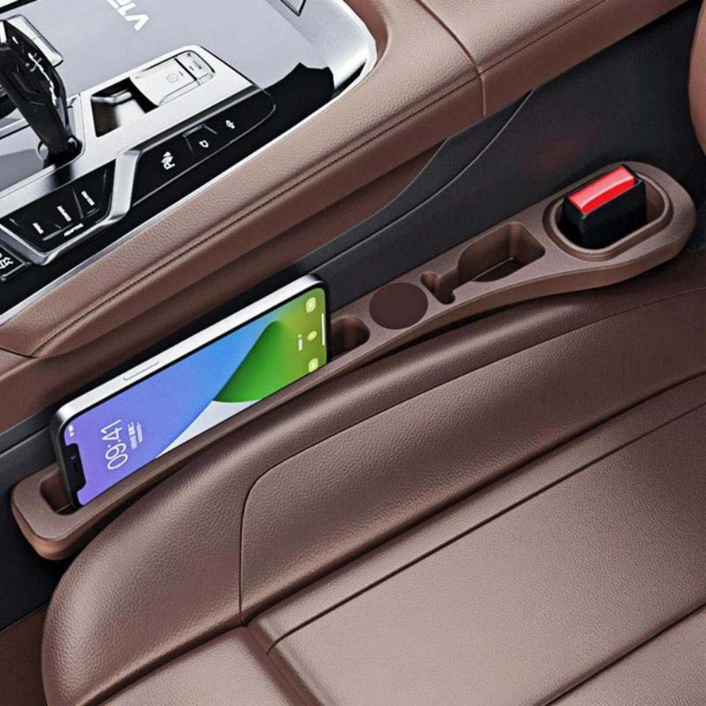 Paire de rangements haut de gamme pour combler l'espace entre les sièges auto