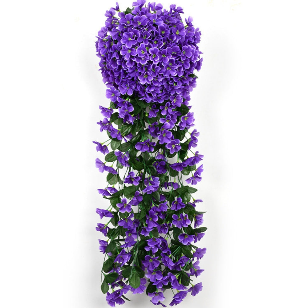 Magnifique décoration murale en fausses fleurs