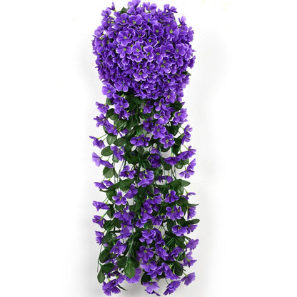Magnifique décoration murale en fausses fleurs