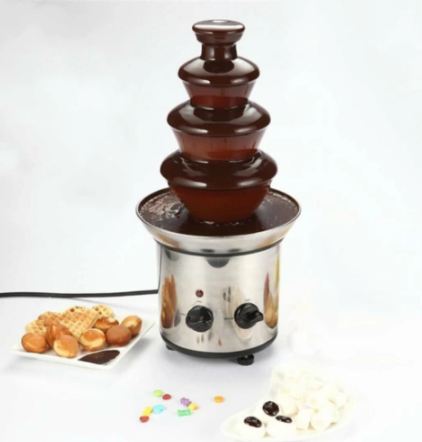 Delicious 4 Tier Chocolate Fondue Maker Machine