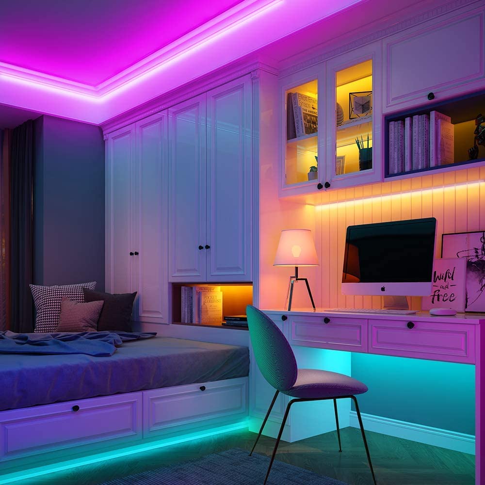 RGB LED Tape Light Waterproof Dimmable Remote Control