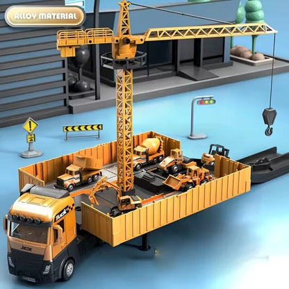 Construction Vehicles Toy, STEM Learning & Imaginative Play, Skill-Building, Safe for Ages 3+