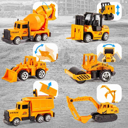 Construction Vehicles Toy, STEM Learning & Imaginative Play, Skill-Building, Safe for Ages 3+
