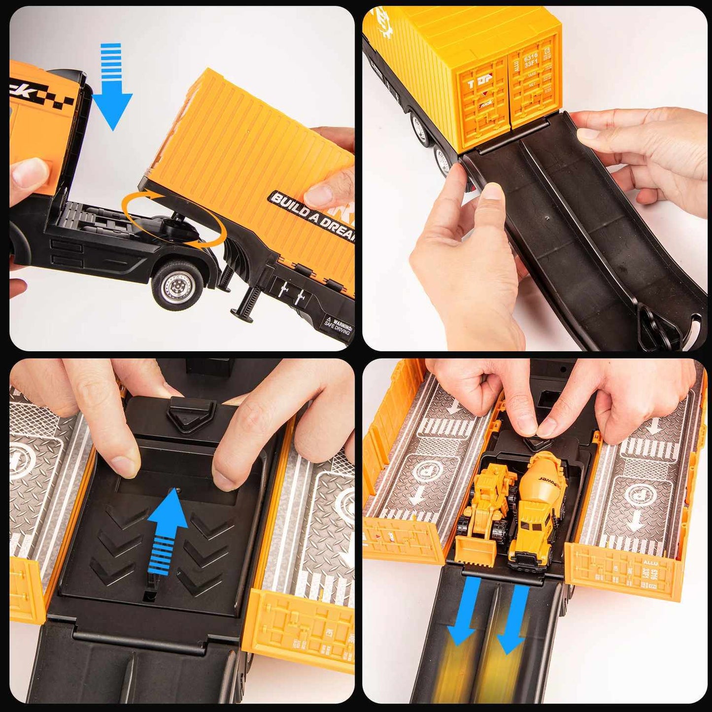 Construction Vehicles Toy, STEM Learning & Imaginative Play, Skill-Building, Safe for Ages 3+