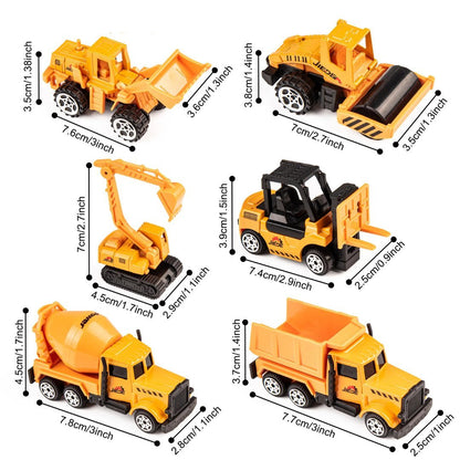 Construction Vehicles Toy, STEM Learning & Imaginative Play, Skill-Building, Safe for Ages 3+
