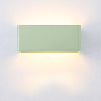 Applique murale LED extra-plate, finition blanche moderne