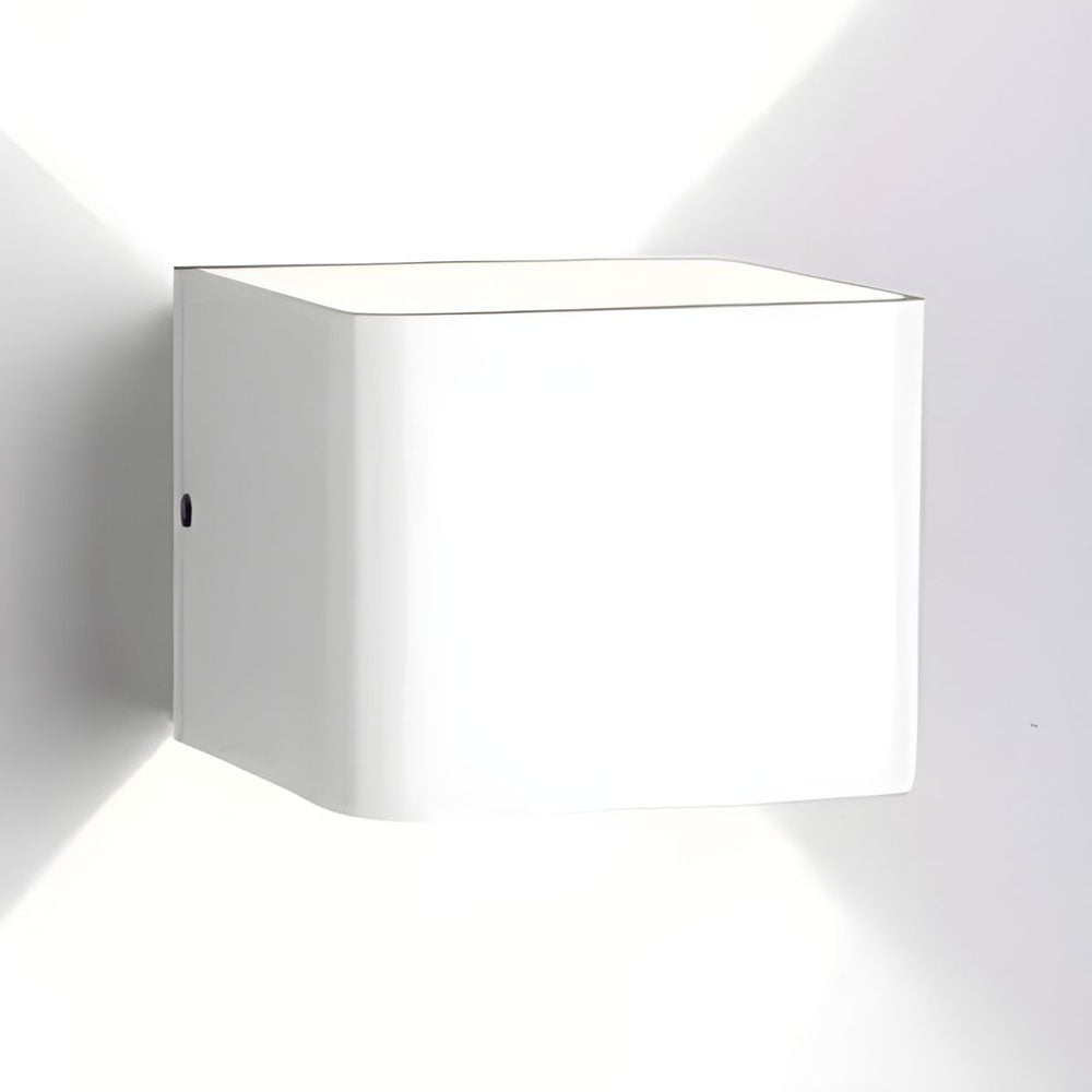 Applique murale LED extra-plate, finition blanche moderne