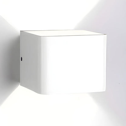 Applique murale LED extra-plate, finition blanche moderne