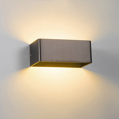 Applique murale LED extra-plate, finition blanche moderne
