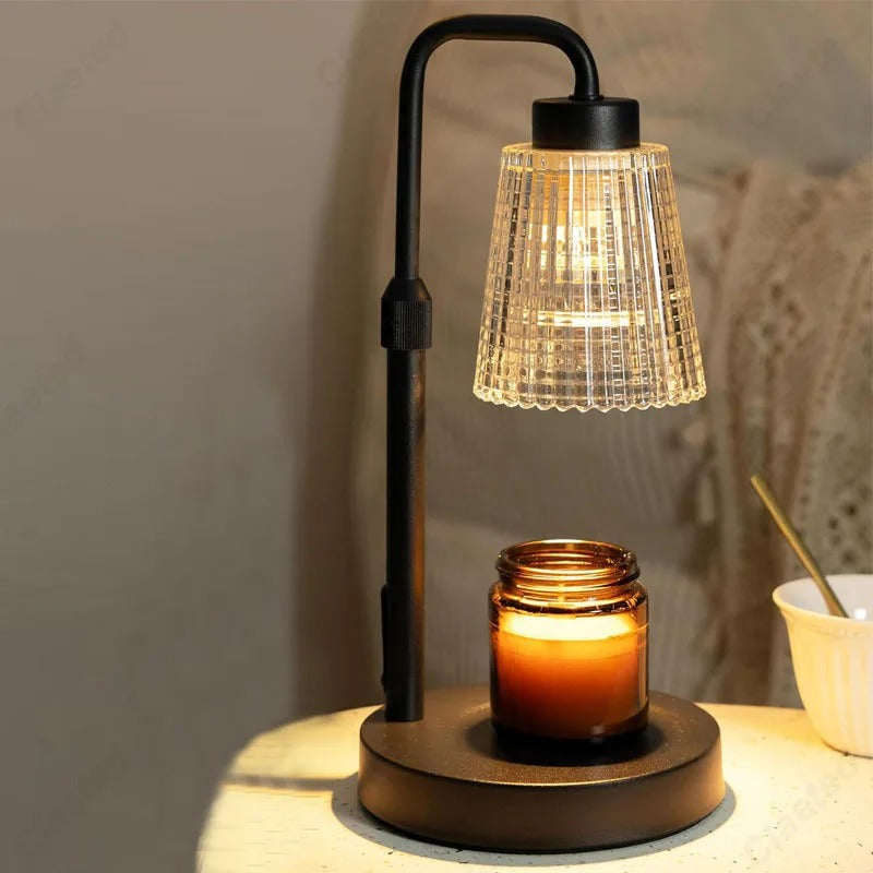 Adjustable LED Candle Light with Timer and Metal Base - Halri