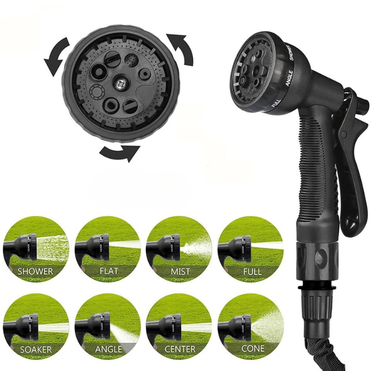 Flexible Water Hose with 8 Spray Settings