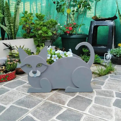 Kit de pot de fleurs chat adorable