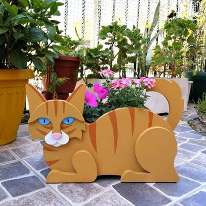 Kit de pot de fleurs chat adorable
