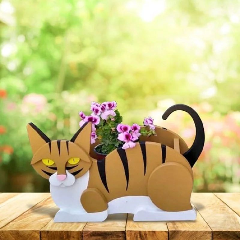 Kit de pot de fleurs chat adorable