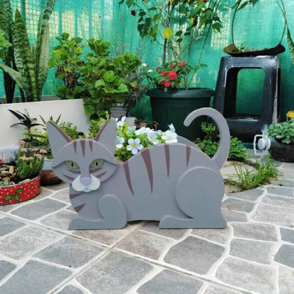 Kit de pot de fleurs chat adorable