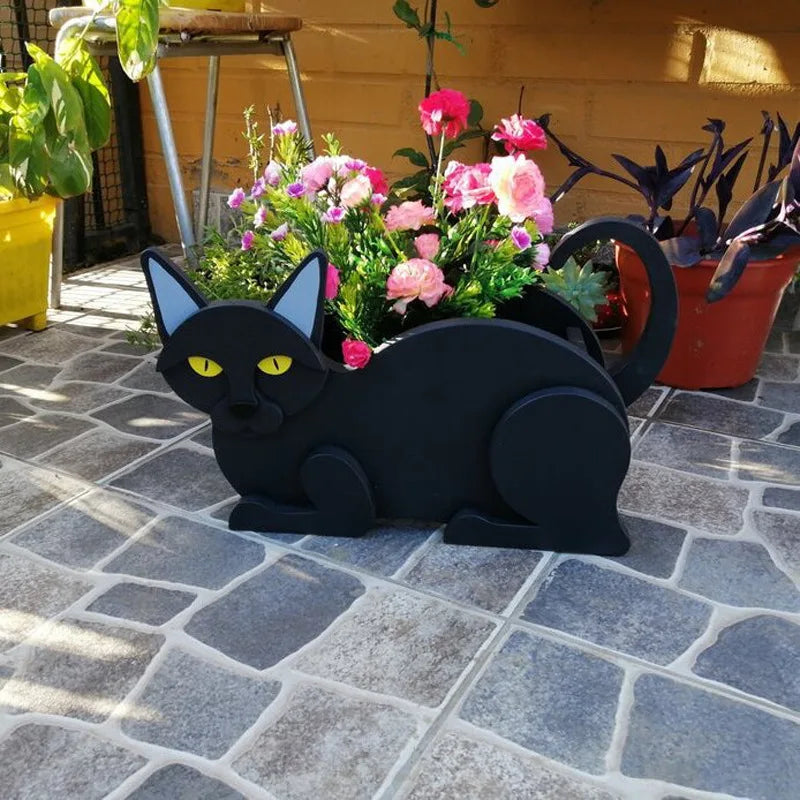 Kit de pot de fleurs chat adorable