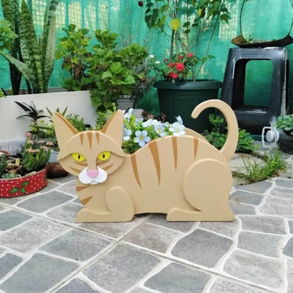 Kit de pot de fleurs chat adorable
