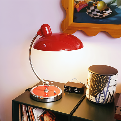 Lampe de table réglable en métal rustique