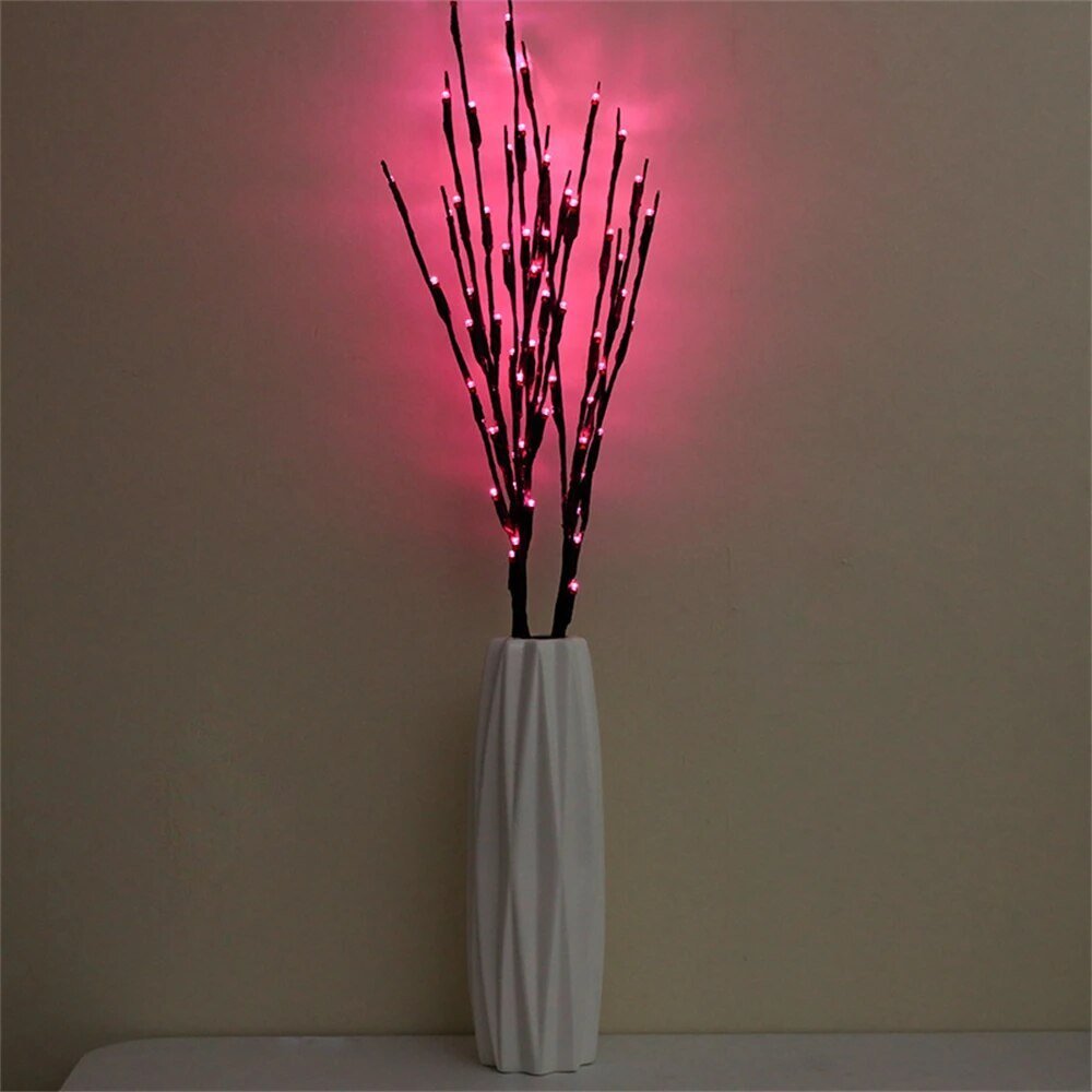 Lampe de table en saule à douce lueur