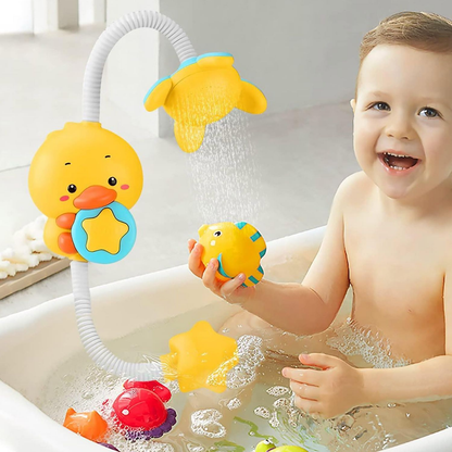 Fun Rubber Duck Bathtub Toy with Shower Sprayer - Halri