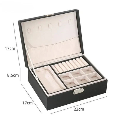 Coffret à bijoux de luxe en bois avec intérieur en velours