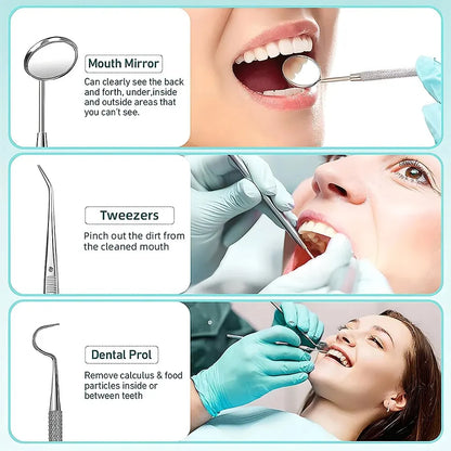 Professional Dental Plaque Remover with LED Light