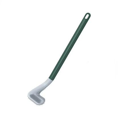 Brosse de toilette en silicone à nettoyage rapide