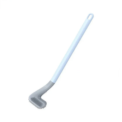 Brosse de toilette en silicone à nettoyage rapide