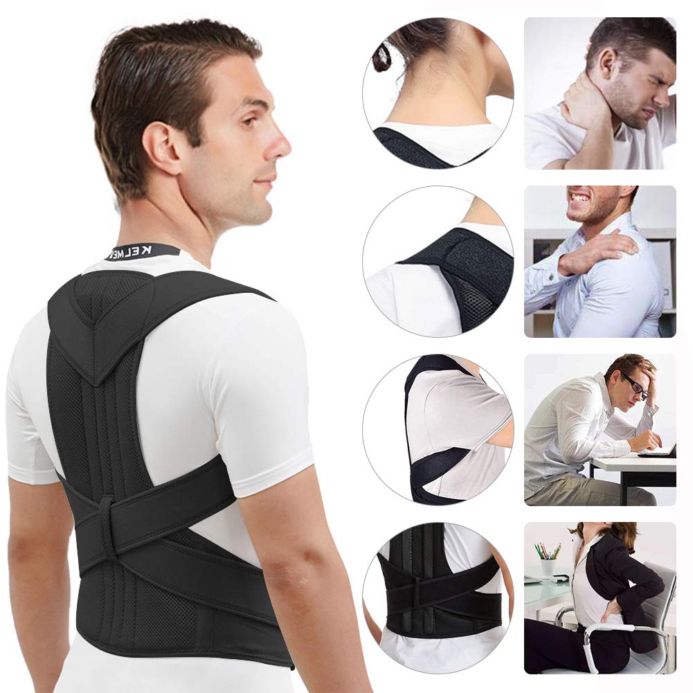 Dispositif de soutien dorsal correcteur de posture réglable