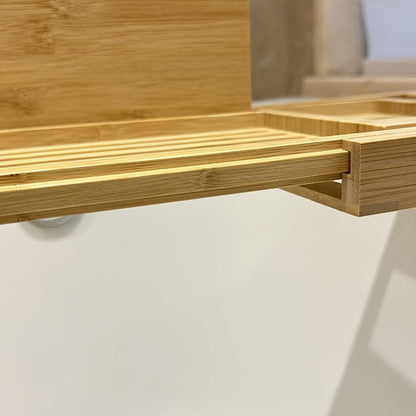 Natural Wood Bath Tray for Spa Relaxation