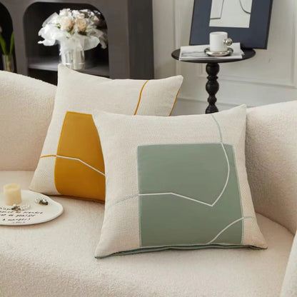 Coussin décoratif à motif géométrique moderne
