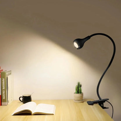 Lampe de lecture de bureau LED portable avec bras réglable