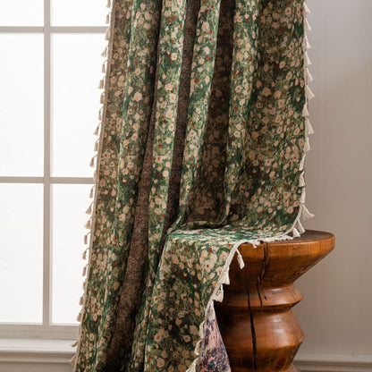 Classic European Floral Pattern Curtain - Halri