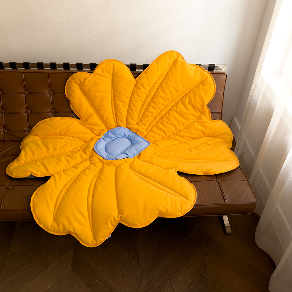 Large Floral Pet Throw Blanket
