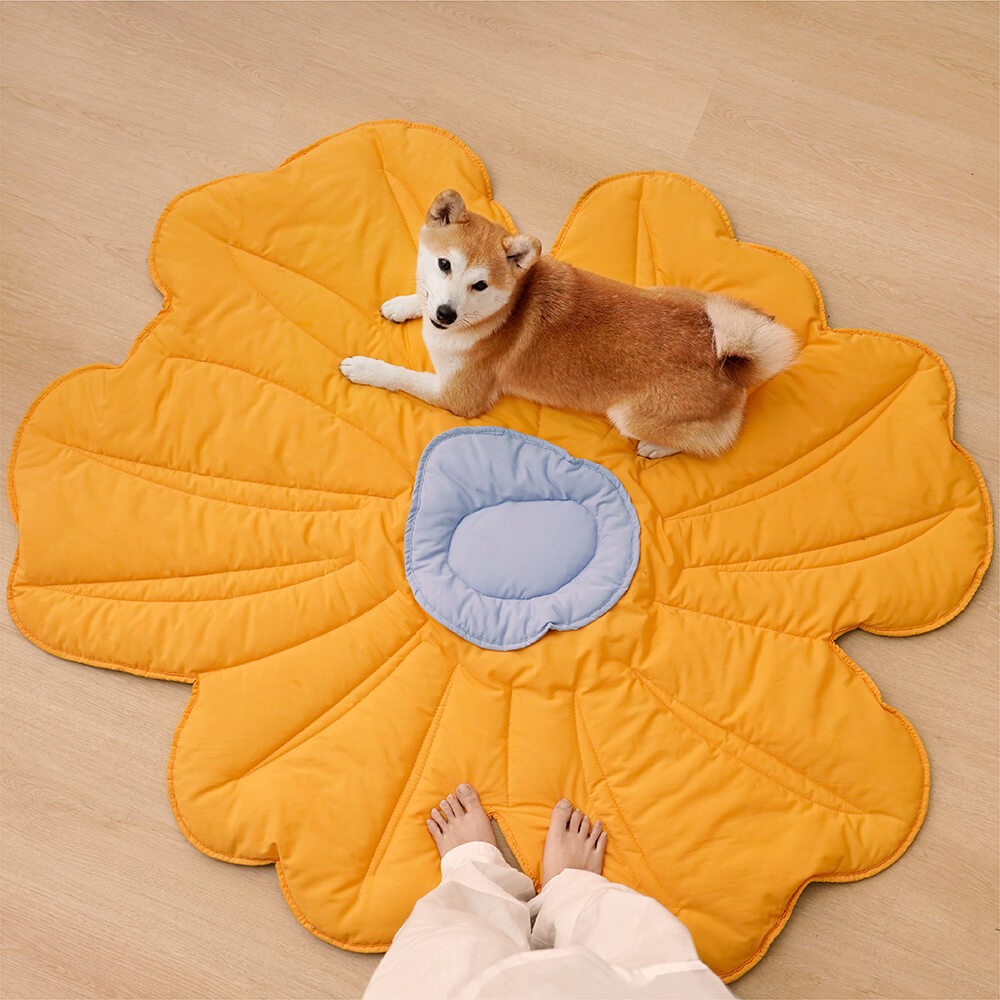 Large Floral Pet Throw Blanket
