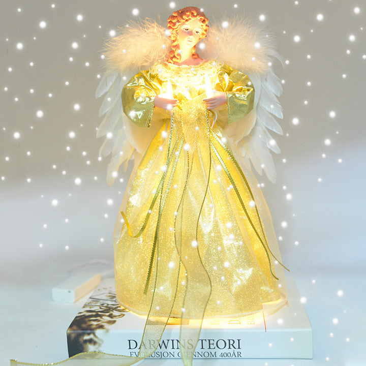Sparkling Angel Christmas Tree Topper