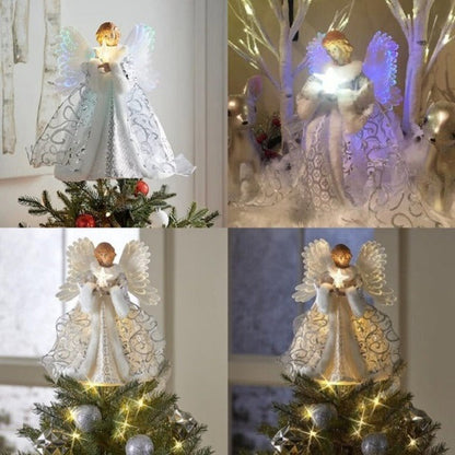 Sparkling Angel Christmas Tree Topper