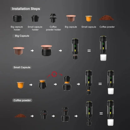 Compact 3-in-1 Coffee Maker with Pod and Ground Coffee