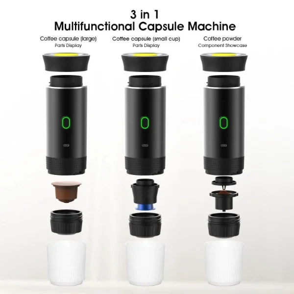 Compact 3-in-1 Coffee Maker with Pod and Ground Coffee