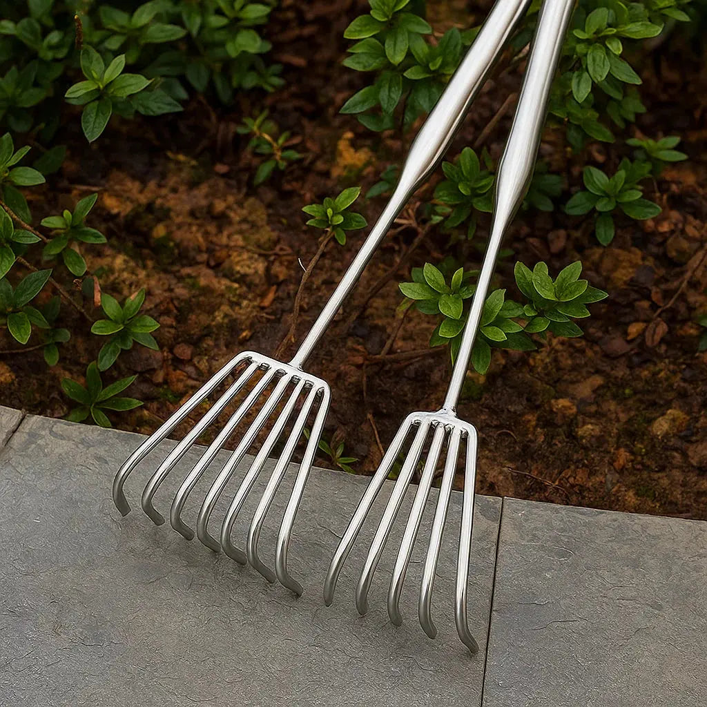 Heavy Duty Steel Garden Rake with Comfort Grip - Halri