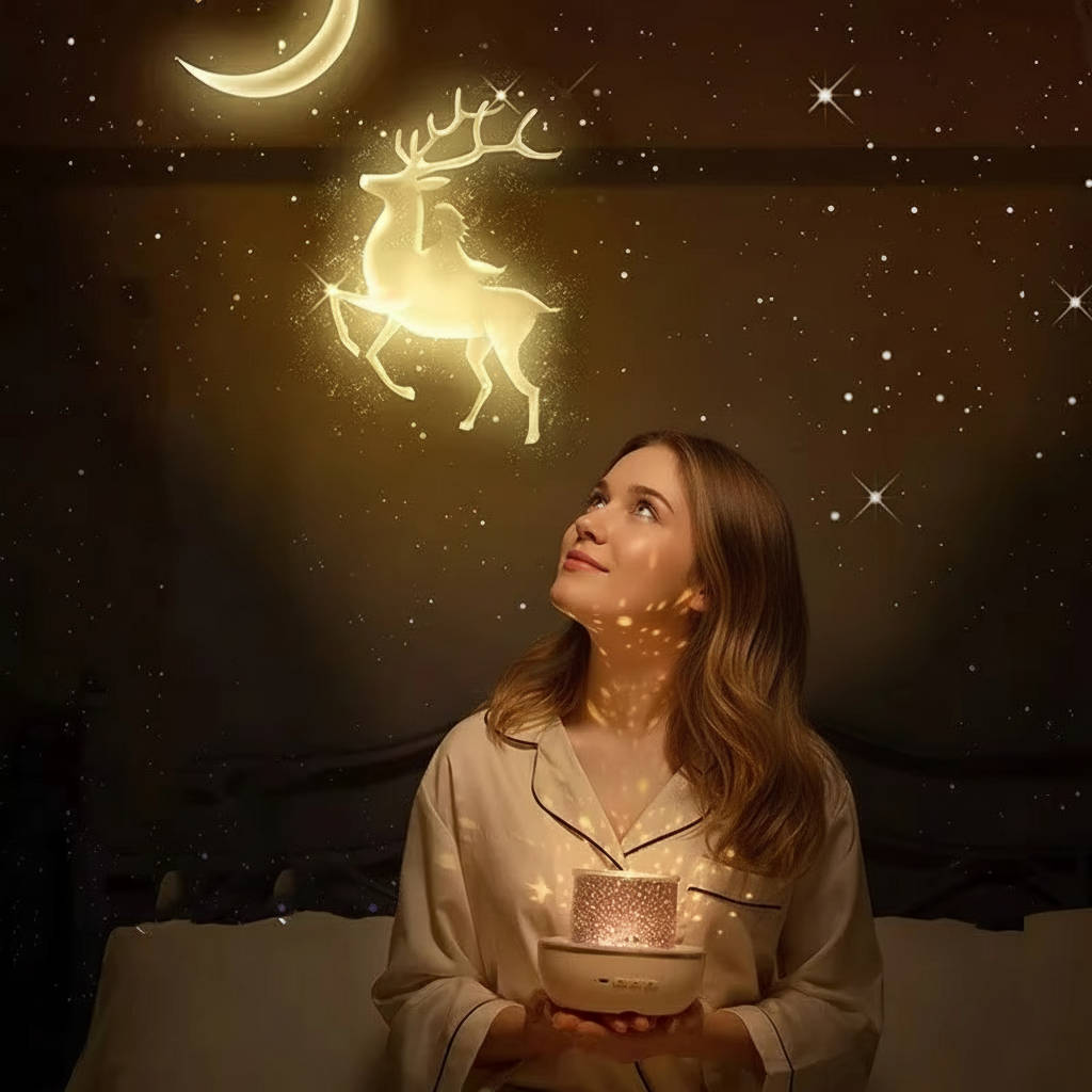 Colorful LED Nursery Nightlight Projector